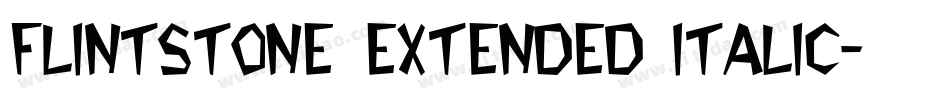 Flintstone Extended Italic字体转换